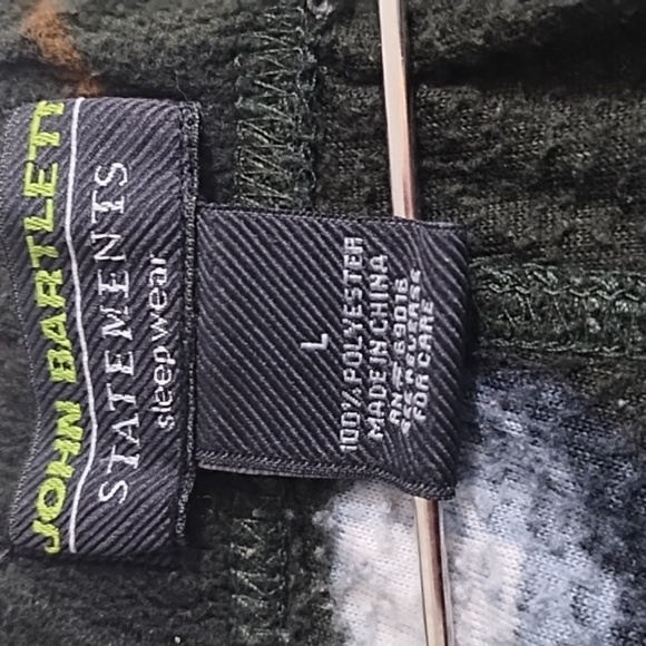 Men's Golf Print Fleece Lounge Sleep Pant Large Pockets 1 Button Fly - Picture 9 of 10